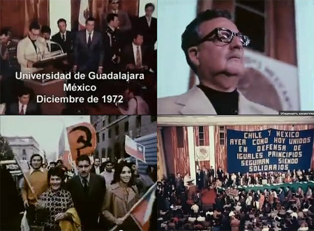 Выступление С.Альенде перед студентами Мексики в 1972 году