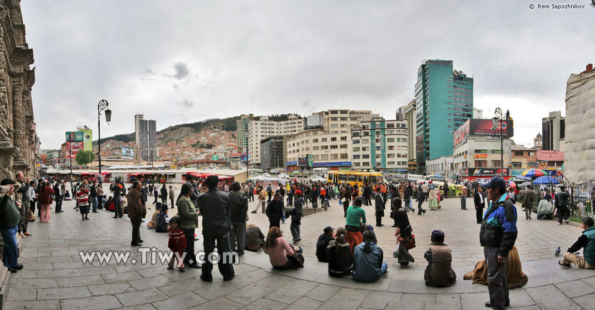 The San Francisco square, La Paz, Bolivia