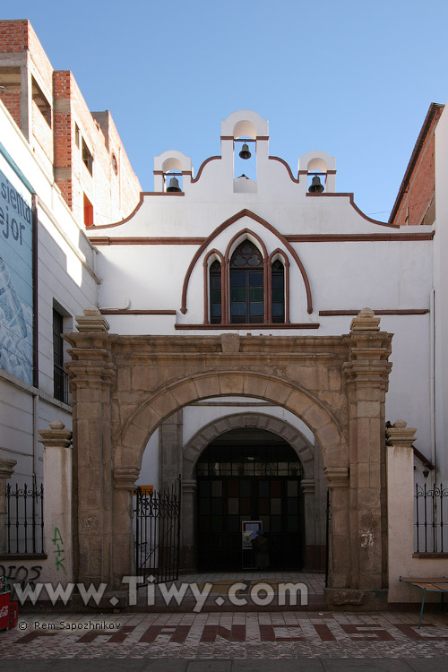 La iglesia de San Francisco, Oruro, Bolivia
