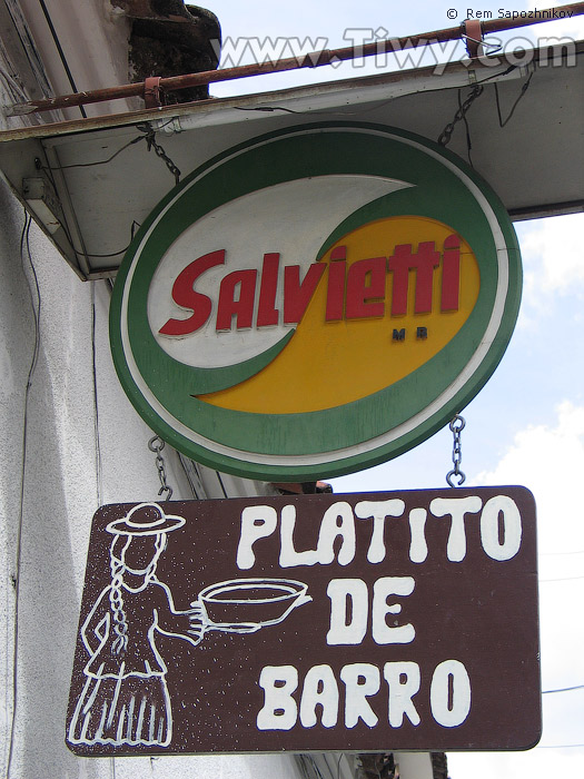 Signboards at the streets of Sucre