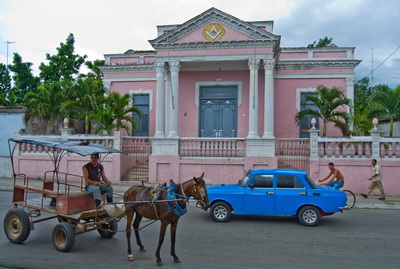 Building of lodge «Patria». Province Cienfuegos, town of Cienfuegos.