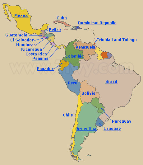 Mapa Latam
