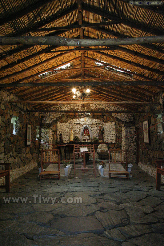 Inside of stone Church of Juan Felix Sanchez