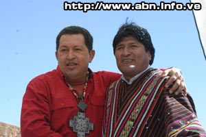 Чавес обещал Боливии полную поддержку (Фото с сайта http://www.abn.info.ve)