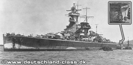 Крейсер &quot;Адмирал граф Шпее&quot; в порту Монтевидео (Фото с сайта http://www.deutschland-class.dk)