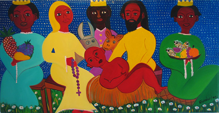 Эту работу венесуэльского народного художника Мануэля Ринкона можно назвать &quot;Рождение Красного Христа&quot; (Фото: Tiwy.com)