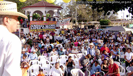 Мексика: Лопес Обрадор призывает не допустить нефтяной приватизации (Фото с сайта www.gobiernolegitimo.org.mx)