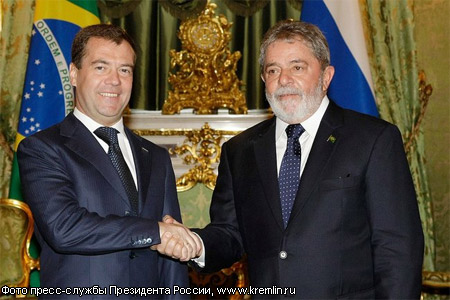 Бразильский президент Лула держит курс на Москву (Фото: www.kremlin.ru)