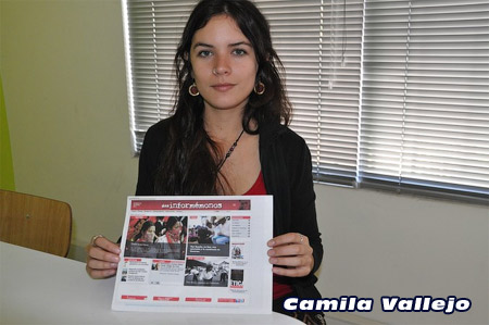 Камила Вальехо: «Это борьба не только чилийских студентов, но всей молодёжи мира» (Фото Олега Ясинского)
