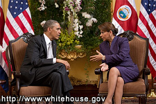Obama and Chinchilla