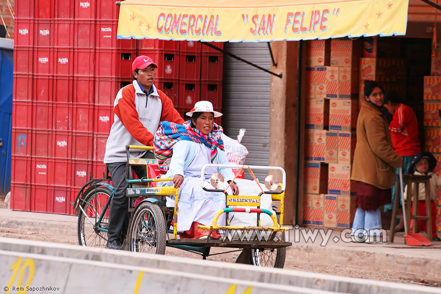 Главный транспорт Десагуадеро – велосипедные коляски