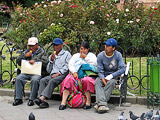 Hoy la Plaza Murillo es el lugar de descanso preferido de los habitantes de la ciudad