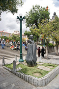 The monument to Gualberto Villarroel (1910-1946)