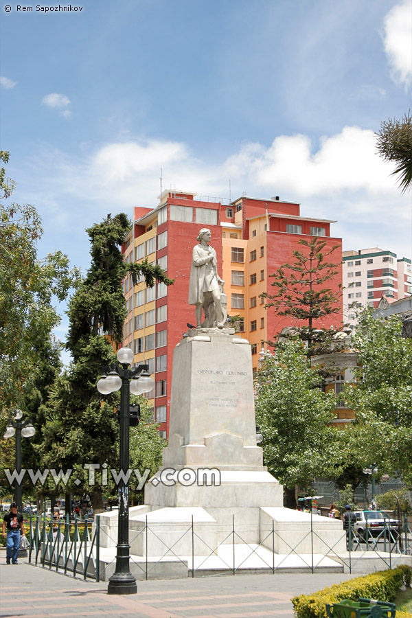 The monument to Christopher Columbus (La Paz, Bolivia)