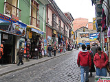 Sagarnaga street, La Paz, Bolivia