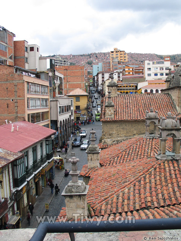 Sagarnaga street, La Paz, Bolivia