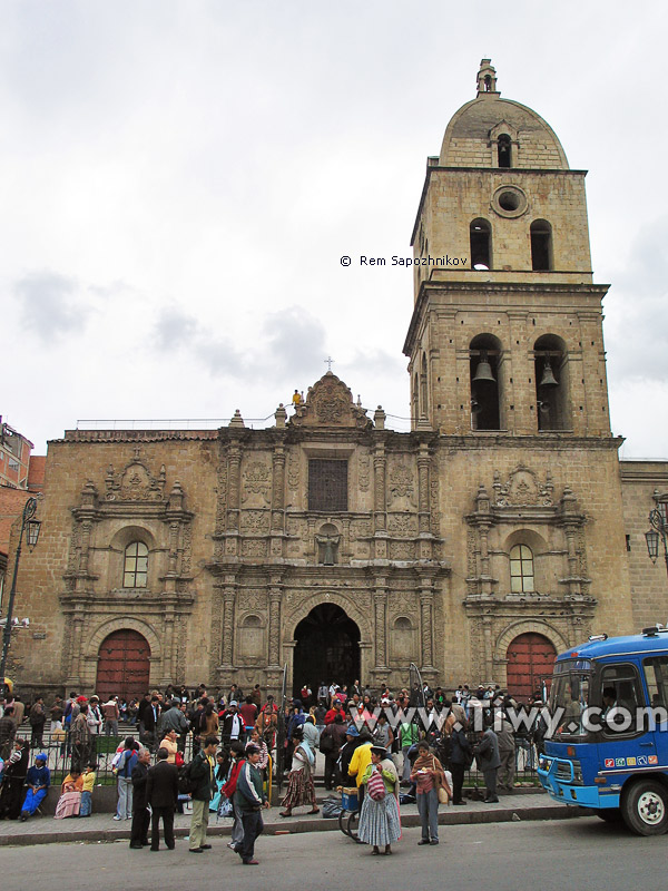La iglesia de San Francisco, La Paz, Bolivia