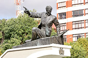 Bronze monument to the national hero Eduardo Abaroa