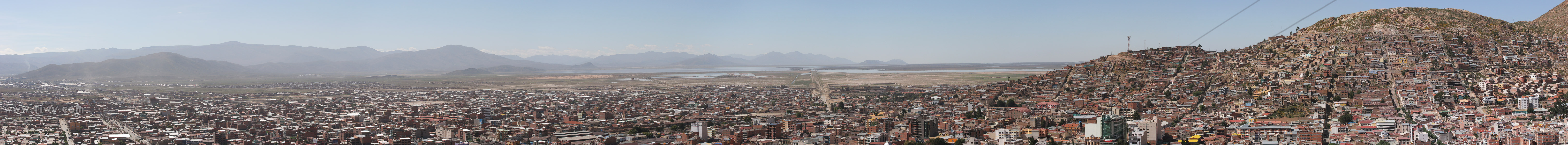 El panorama de Oruro de piedra