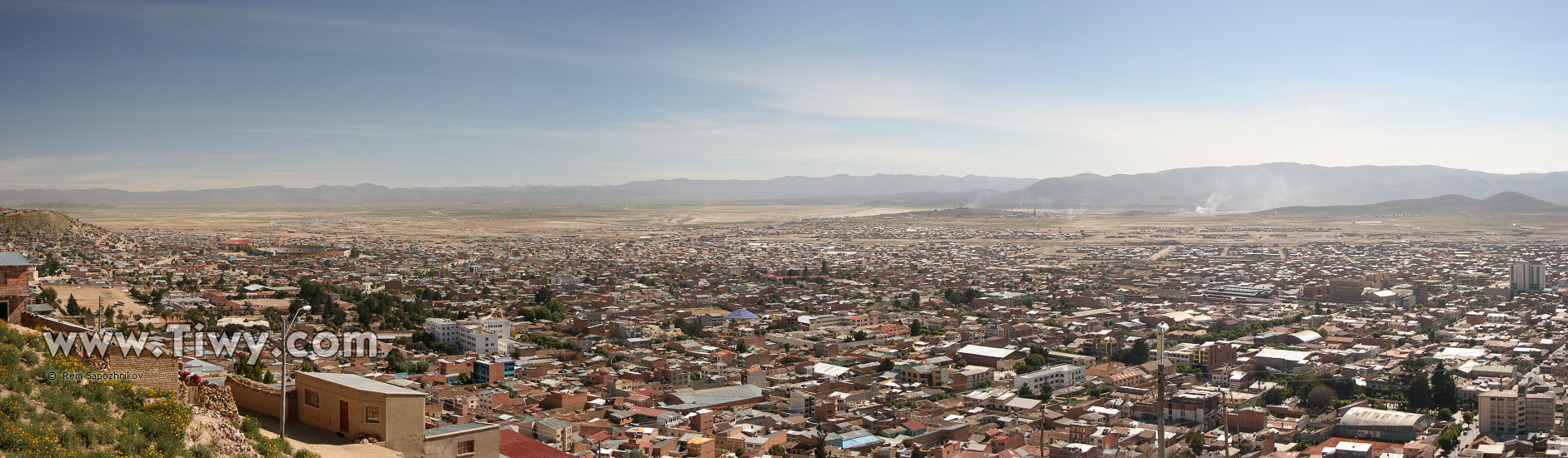 El panorama de Oruro de piedra