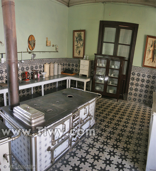 Kitchen in the museum of Simon I. Patiño