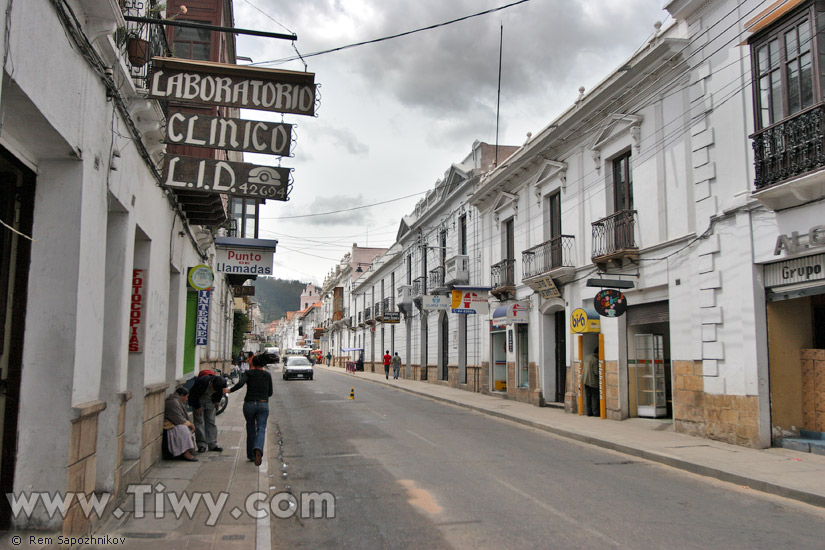 Sucre streets, Bolivia