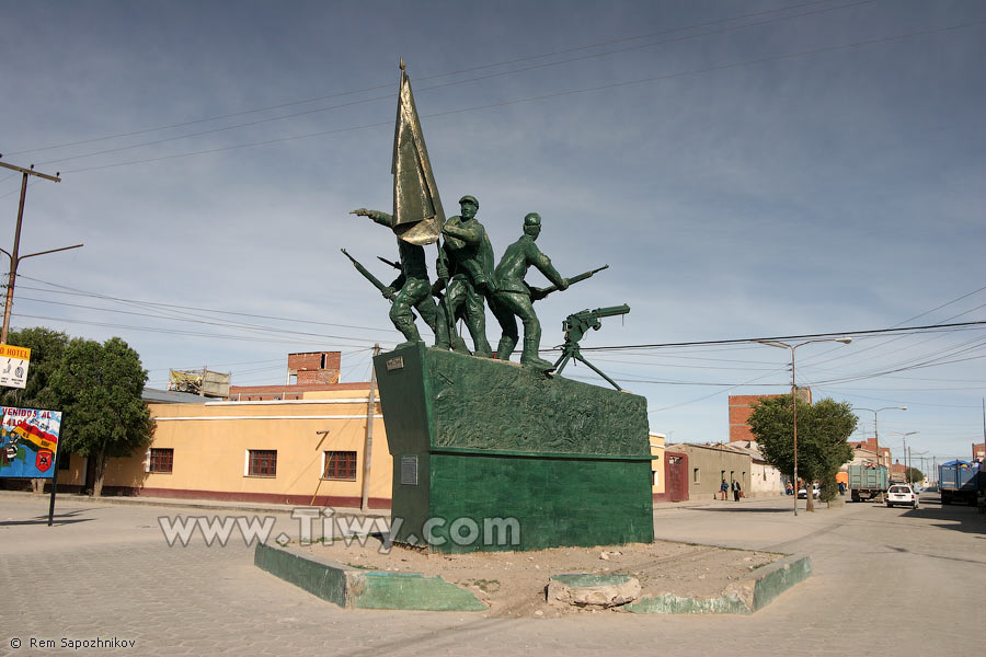 El monumento a los héroes de la guerra de El Chaco