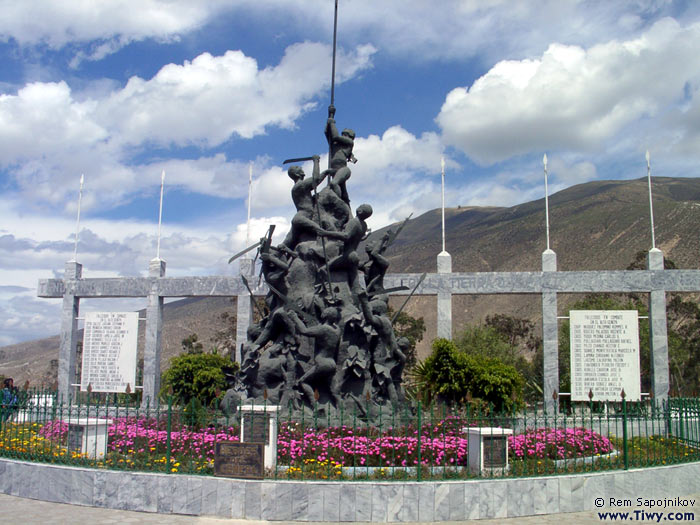 Monument to the Pichincha struggle heroes