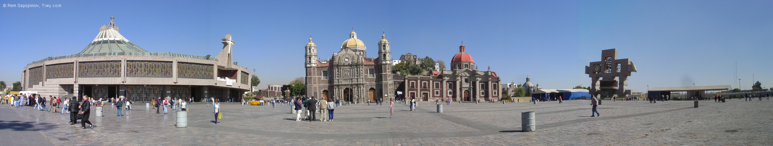 The view of the Basilica of Guadalupe