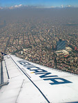 Вид на Мехико из самолёта