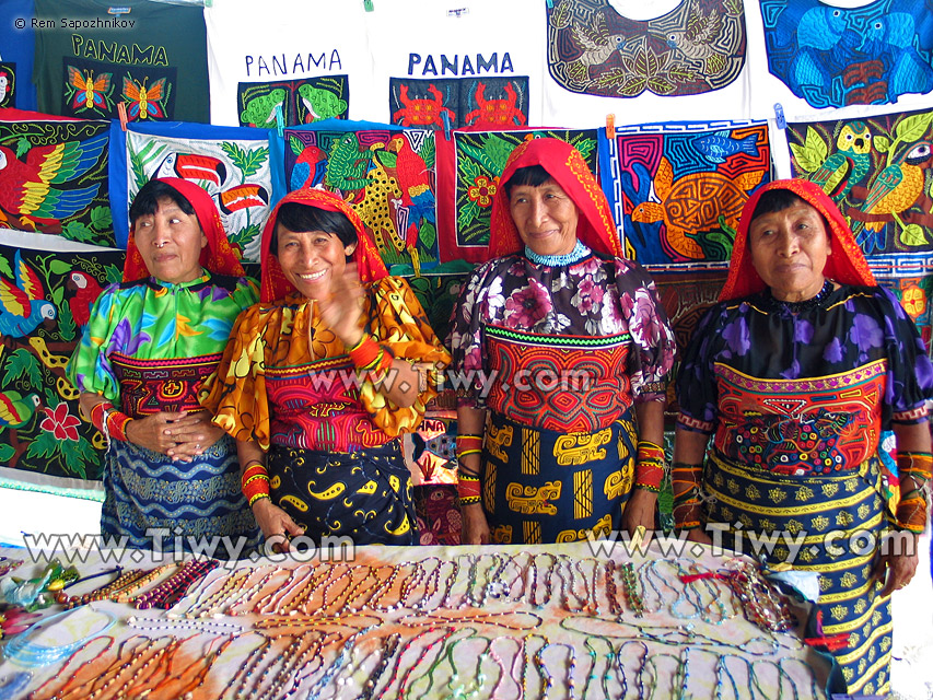 Tiwy.com - Needlework of Indians-kunas