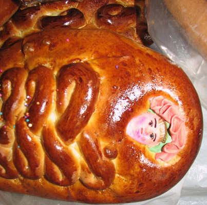 Bread with a man's face