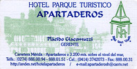 Визитка Hotel Parque Turistico Apartaderos
