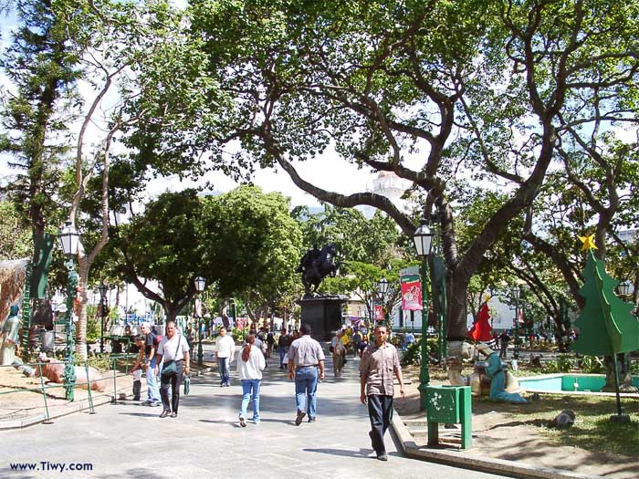  The square of Simon Bolivar  